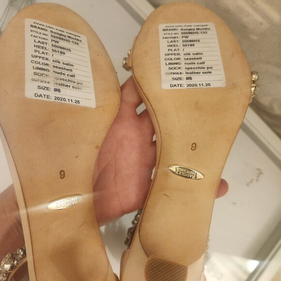 Badgley Mischka Embellished heeled sandals. NWT. Size 6 - Picture 6 of 8